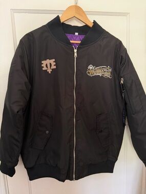 Melissa Etheridge VIP Crew Bomber Jacket Black Limited Edition Tour Sz Small